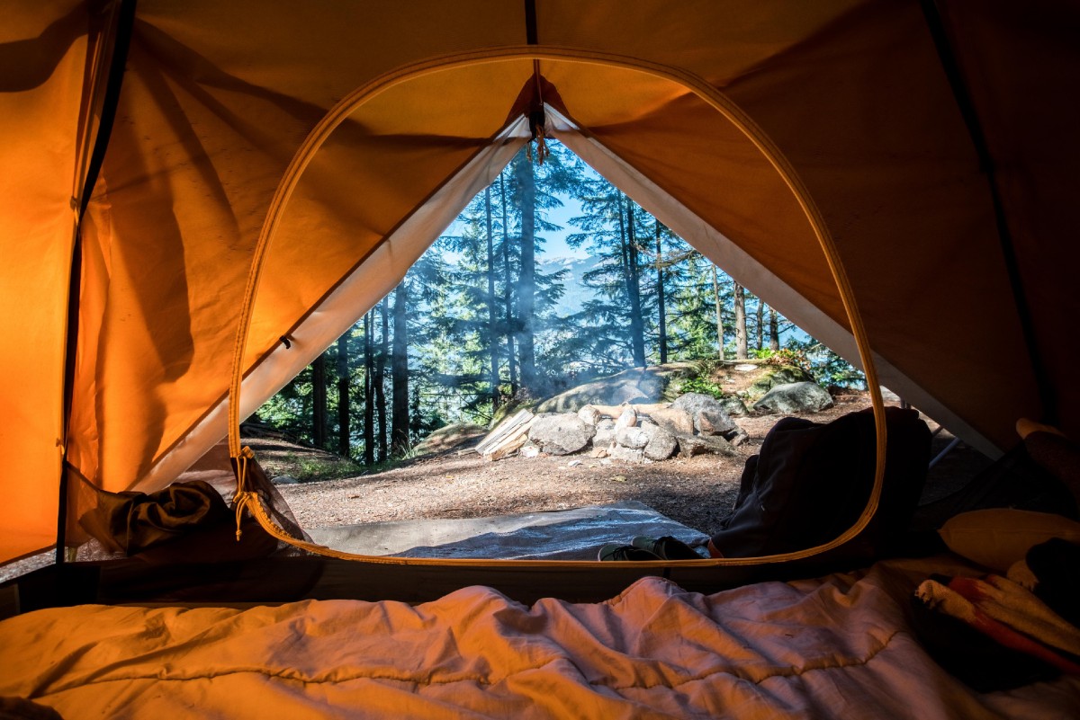 tent interior space