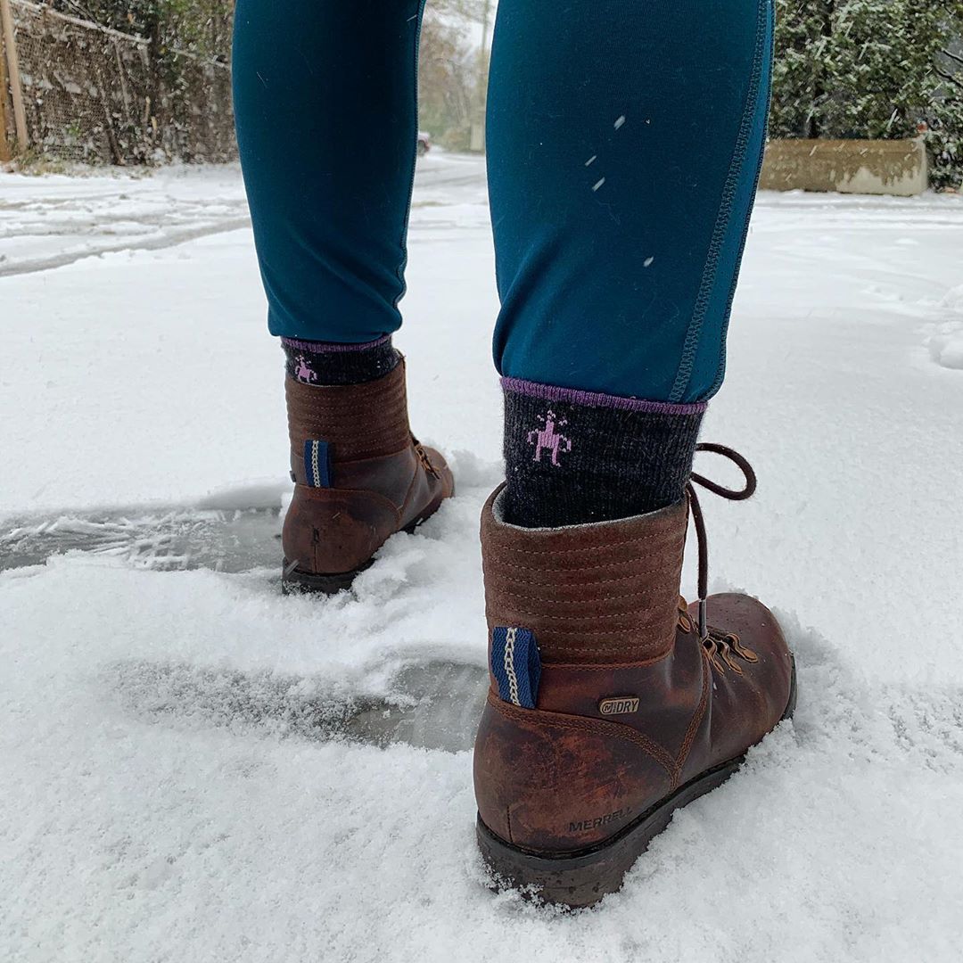 wool socks snow