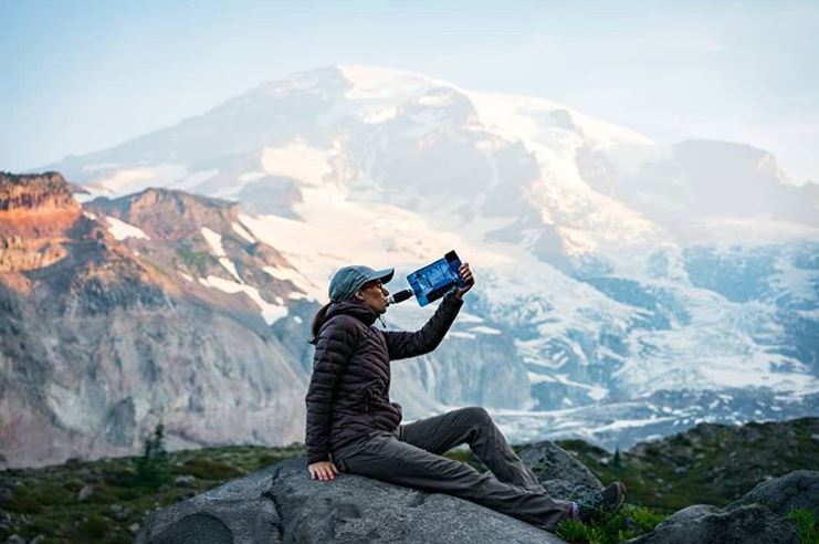 sawyer mountain drink woman
