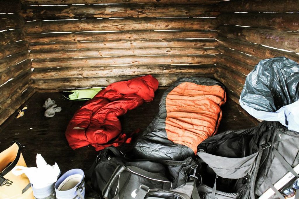 sleeping bag cabin from roughknives