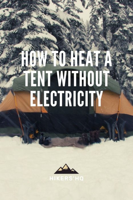 How to heat a tent without electricity - pinterest