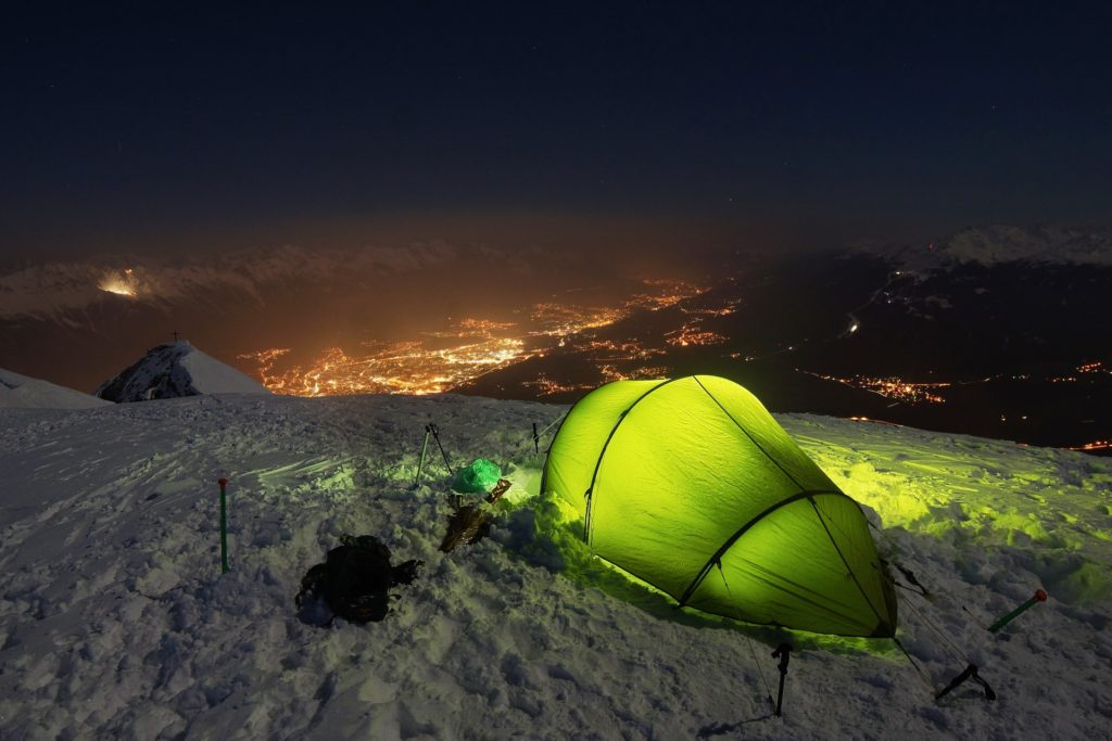 tent winter camping