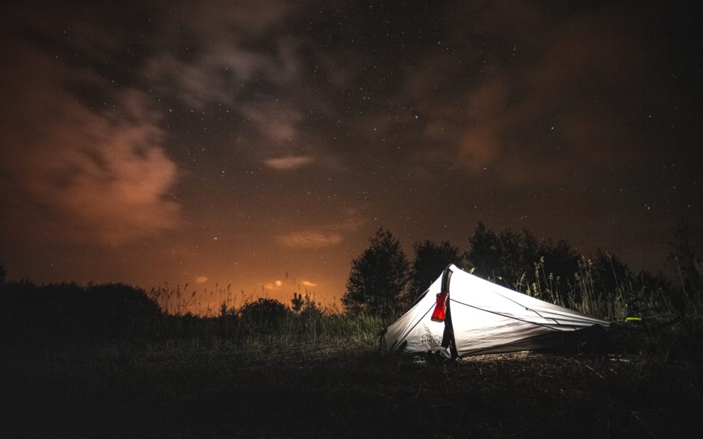 Comfortable sleep in a tent